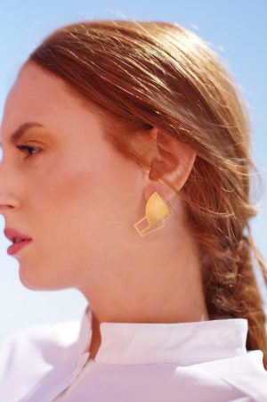 sirens earrings (gold) 3