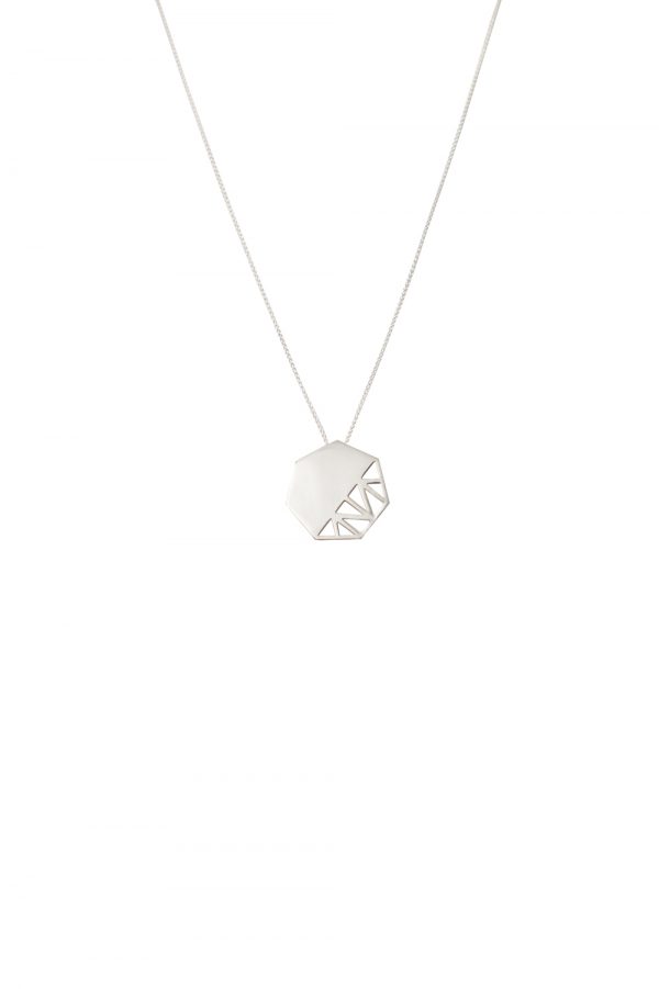 pomegranate necklace (silver)