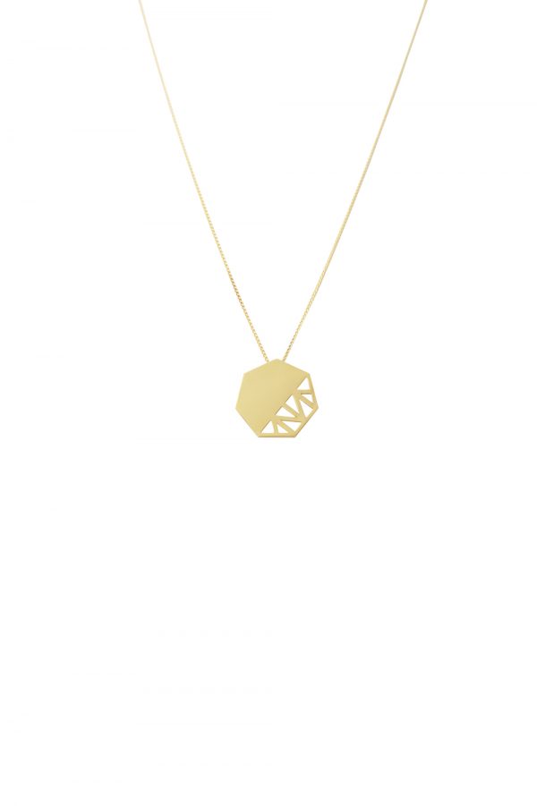 pomegranate necklace (gold)