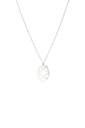 pinecone necklace (silver)