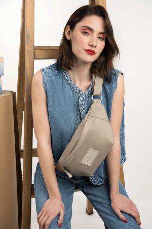 Mocha chest bag
