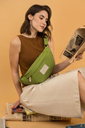 Green chest bag