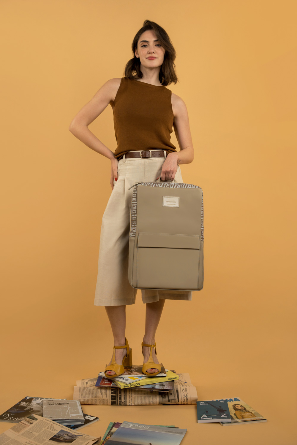 Labyrinth (Beige) Rucksack - Image 3