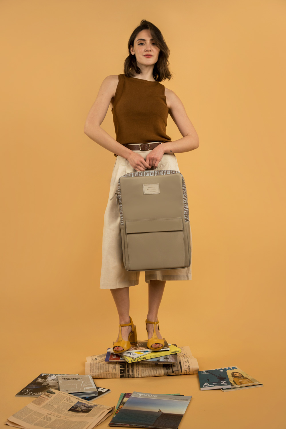 Labyrinth (Beige) Rucksack
