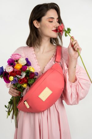 Pink chest bag